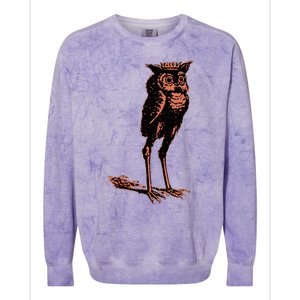 Stolas Goetic Owl Demon Prince Colorblast Crewneck Sweatshirt