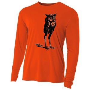 Stolas Goetic Owl Demon Prince Cooling Performance Long Sleeve Crew