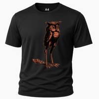 Stolas Goetic Owl Demon Prince Cooling Performance Crew T-Shirt