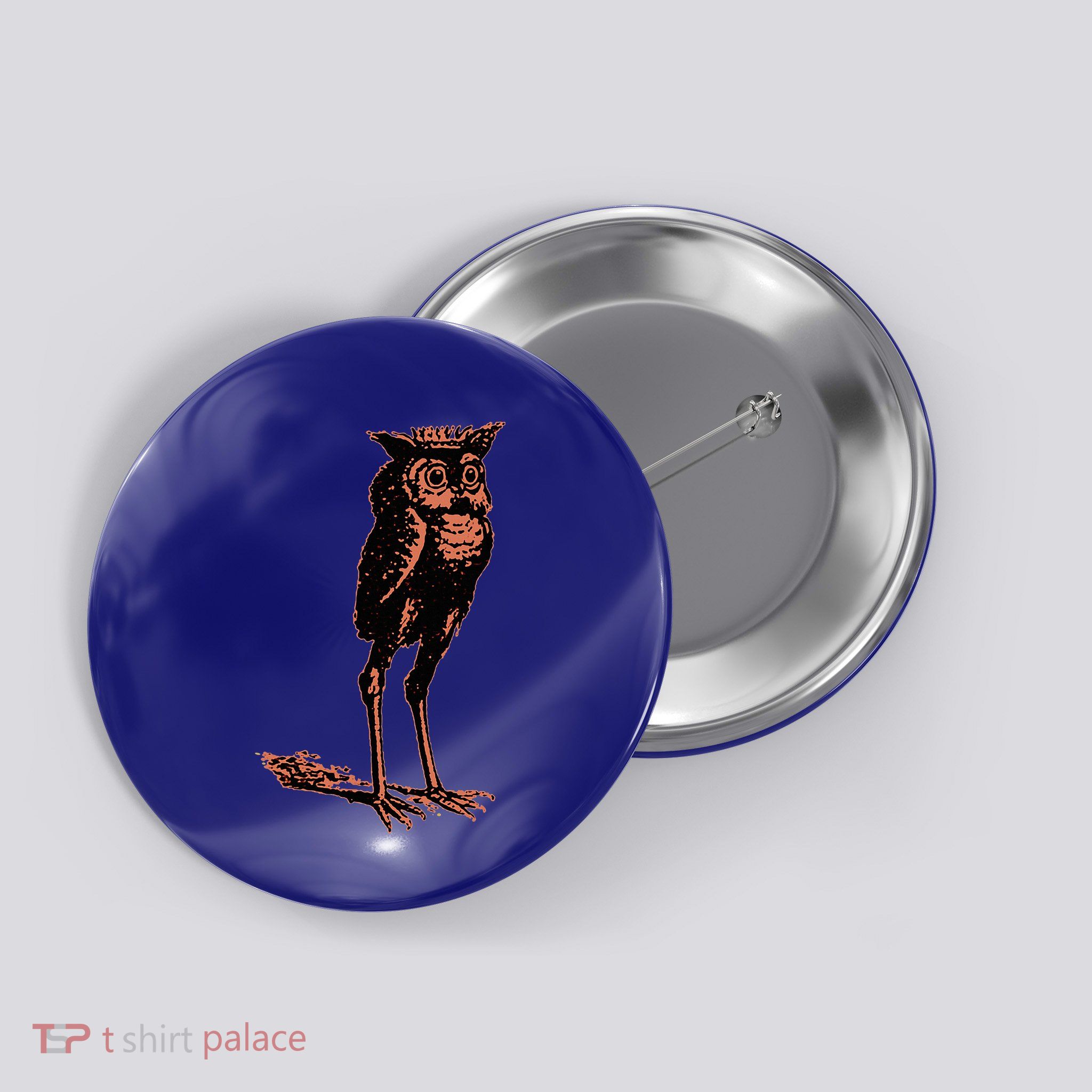 Stolas Goetic Owl Demon Prince Button