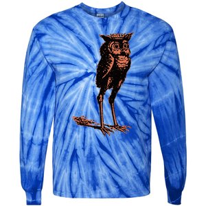 Stolas Goetic Owl Demon Prince Tie-Dye Long Sleeve Shirt