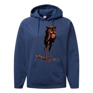 Stolas Goetic Owl Demon Prince Performance Fleece Hoodie