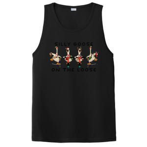 Silly Goose On The Loose Christmas Silly Goose University Funny Goose PosiCharge Competitor Tank