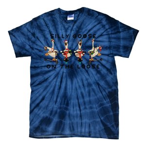 Silly Goose On The Loose Christmas Silly Goose University Funny Goose Tie-Dye T-Shirt