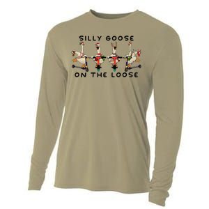 Silly Goose On The Loose Christmas Silly Goose University Funny Goose Cooling Performance Long Sleeve Crew