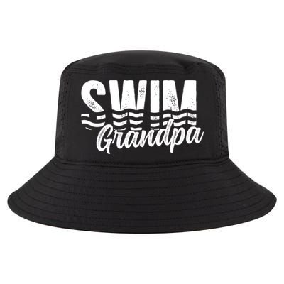 Swim Grandpa Of A Swimmer Grandfather Swimming Grandpa Gift Cool Comfort Performance Bucket Hat