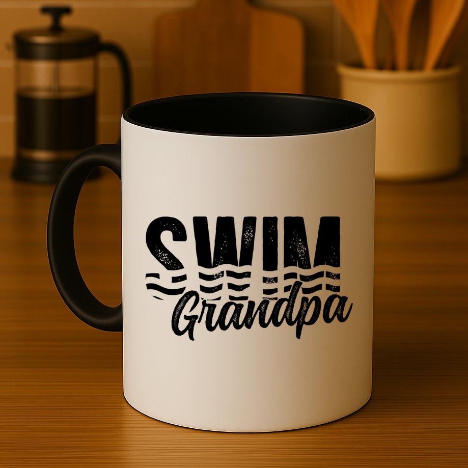 Swim Grandpa Of A Swimmer Grandfather Swimming Grandpa Gift Mug