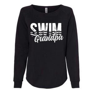 Swim Grandpa Of A Swimmer Grandfather Swimming Grandpa Gift Womens California Wash Sweatshirt