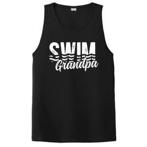 Swim Grandpa Of A Swimmer Grandfather Swimming Grandpa Gift PosiCharge Competitor Tank