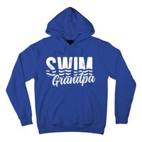 Swim Grandpa Of A Swimmer Grandfather Swimming Grandpa Gift Hoodie