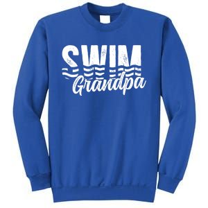 Swim Grandpa Of A Swimmer Grandfather Swimming Grandpa Gift Sweatshirt