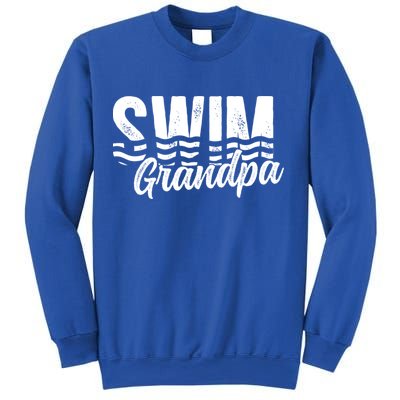 Swim Grandpa Of A Swimmer Grandfather Swimming Grandpa Gift Sweatshirt