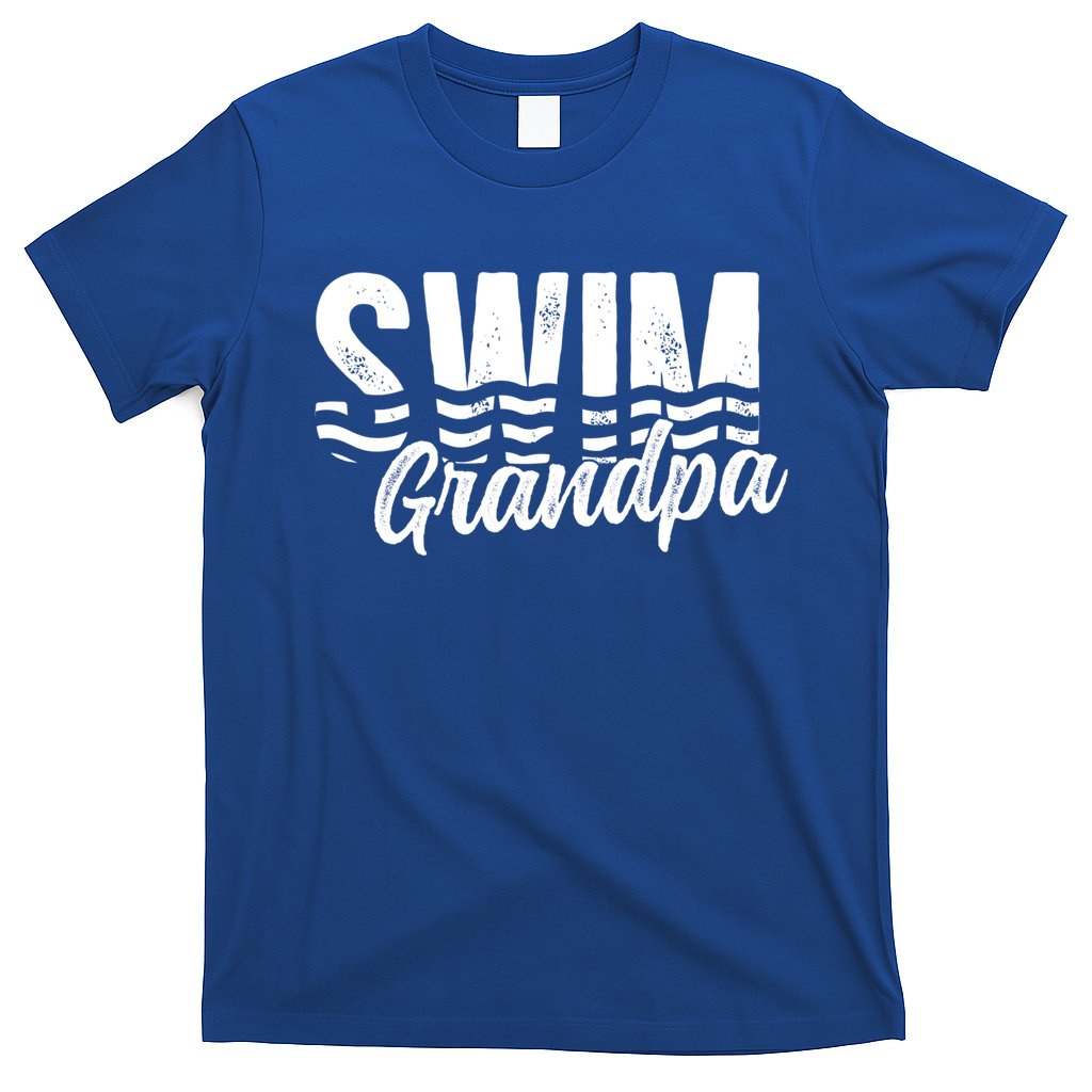 Swim Grandpa Of A Swimmer Grandfather Swimming Grandpa Gift T-Shirt