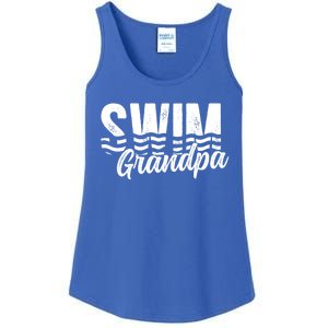 Swim Grandpa Of A Swimmer Grandfather Swimming Grandpa Gift Ladies Essential Tank