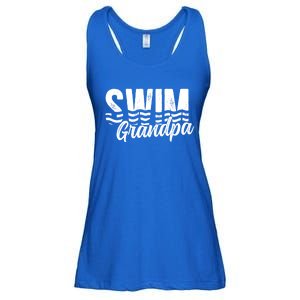 Swim Grandpa Of A Swimmer Grandfather Swimming Grandpa Gift Ladies Essential Flowy Tank