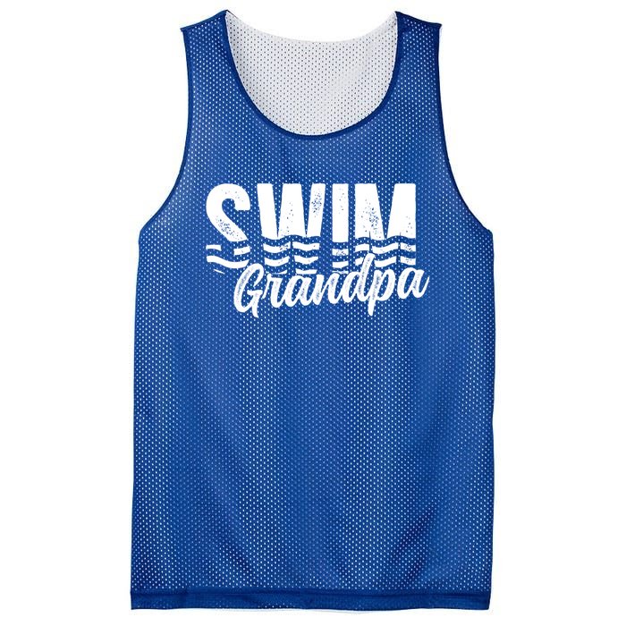 Swim Grandpa Of A Swimmer Grandfather Swimming Grandpa Gift Mesh Reversible Basketball Jersey Tank