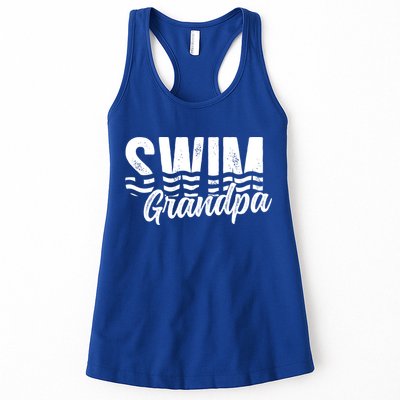 Swim Grandpa Of A Swimmer Grandfather Swimming Grandpa Gift Womens Tank Top