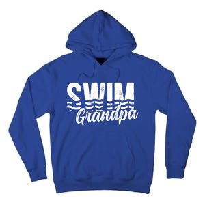 Swim Grandpa Of A Swimmer Grandfather Swimming Grandpa Gift Tall Hoodie