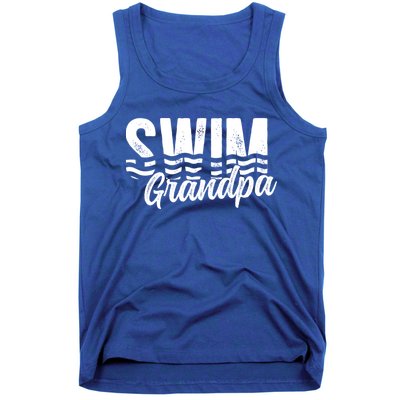 Swim Grandpa Of A Swimmer Grandfather Swimming Grandpa Gift Tank Top