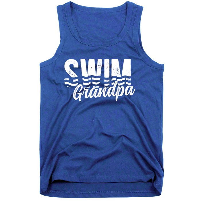 Swim Grandpa Of A Swimmer Grandfather Swimming Grandpa Gift Tank Top