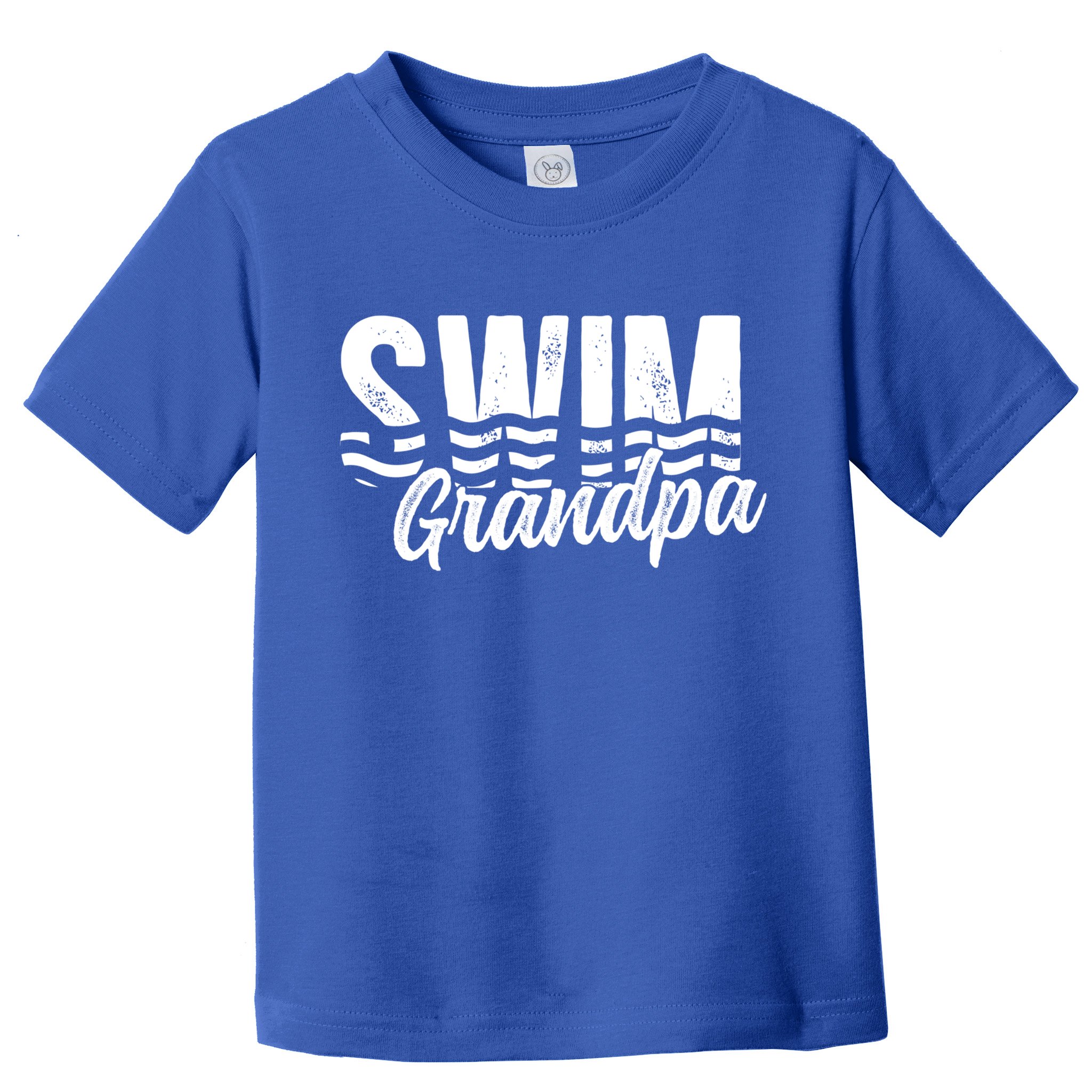 Swim Grandpa Of A Swimmer Grandfather Swimming Grandpa Gift Toddler T-Shirt