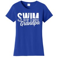 Swim Grandpa Of A Swimmer Grandfather Swimming Grandpa Gift Women's T-Shirt