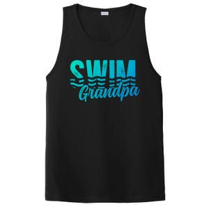 Swim Grandpa Of A Swimmer Grandfather Swimming Grandpa Gift PosiCharge Competitor Tank