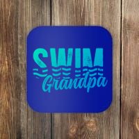 Swim Grandpa Of A Swimmer Grandfather Swimming Grandpa Gift Coaster