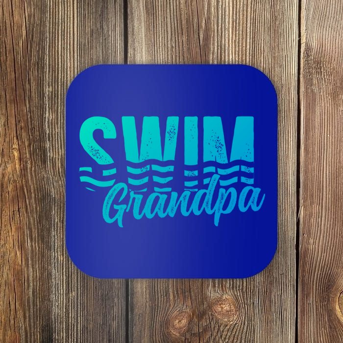 Swim Grandpa Of A Swimmer Grandfather Swimming Grandpa Gift Coaster