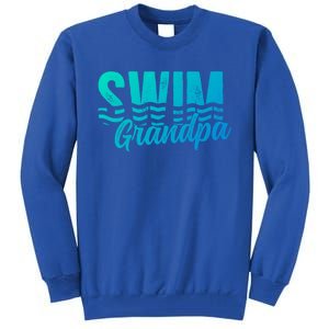 Swim Grandpa Of A Swimmer Grandfather Swimming Grandpa Gift Tall Sweatshirt