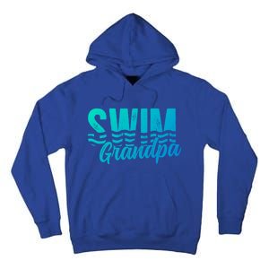 Swim Grandpa Of A Swimmer Grandfather Swimming Grandpa Gift Tall Hoodie