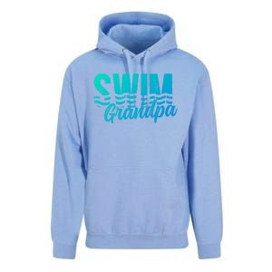 Swim Grandpa Of A Swimmer Grandfather Swimming Grandpa Gift Unisex Surf Hoodie