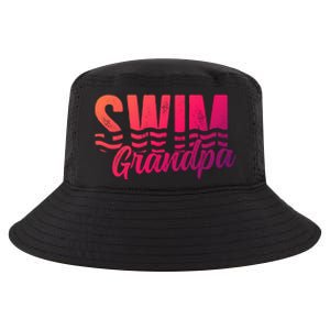 Swim Grandpa Of A Swimmer Grandfather Swimming Grandpa Gift Cool Comfort Performance Bucket Hat