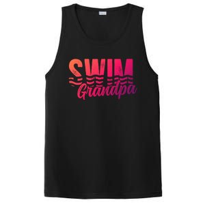 Swim Grandpa Of A Swimmer Grandfather Swimming Grandpa Gift PosiCharge Competitor Tank