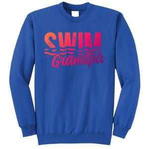 Swim Grandpa Of A Swimmer Grandfather Swimming Grandpa Gift Sweatshirt