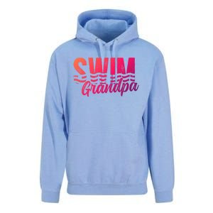 Swim Grandpa Of A Swimmer Grandfather Swimming Grandpa Gift Unisex Surf Hoodie