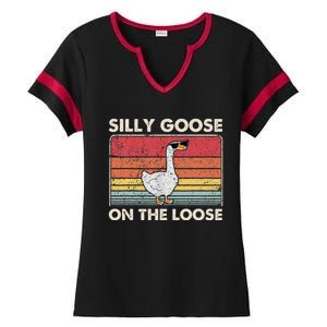 Silly Goose On The Loose Silly Goose University Ladies Halftime Notch Neck Tee