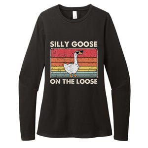 Silly Goose On The Loose Silly Goose University Womens CVC Long Sleeve Shirt