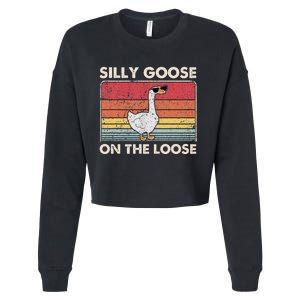 Silly Goose On The Loose Silly Goose University Cropped Pullover Crew