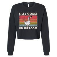 Silly Goose On The Loose Silly Goose University Cropped Pullover Crew