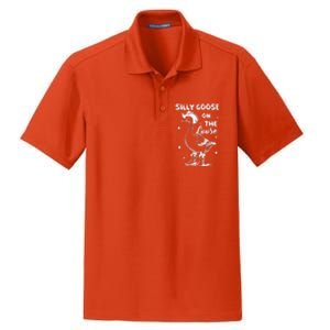 Silly Goose On The Loose Meme Funny Dry Zone Grid Polo