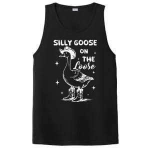 Silly Goose On The Loose Meme Funny PosiCharge Competitor Tank