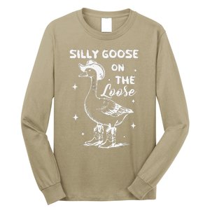 Silly Goose On The Loose Meme Funny Long Sleeve Shirt