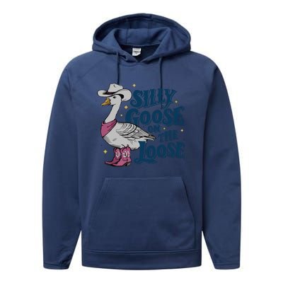 Silly Goose On The Loose Performance Fleece Hoodie