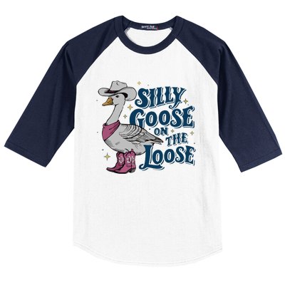 Silly Goose On The Loose Baseball Sleeve Shirt