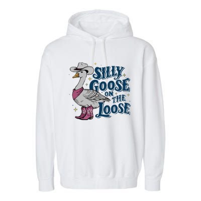 Silly Goose On The Loose Garment-Dyed Fleece Hoodie