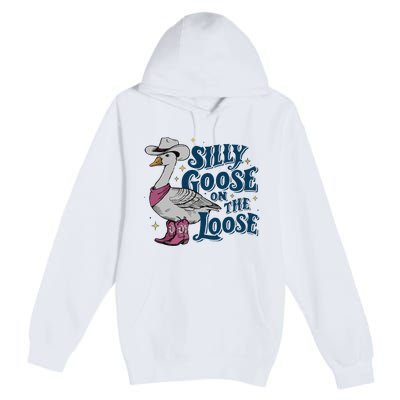 Silly Goose On The Loose Premium Pullover Hoodie