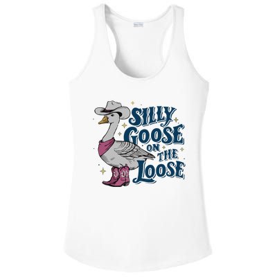 Silly Goose On The Loose Ladies PosiCharge Competitor Racerback Tank