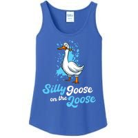 Silly Goose On The Loose Funny Duck Animal Hunter Gift Ladies Essential Tank