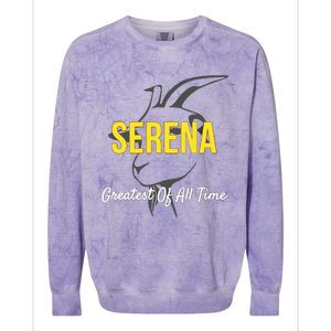 Serena Greatest Of All Time GOAT Serena Williams Professional Tennis Player Colorblast Crewneck Sweatshirt